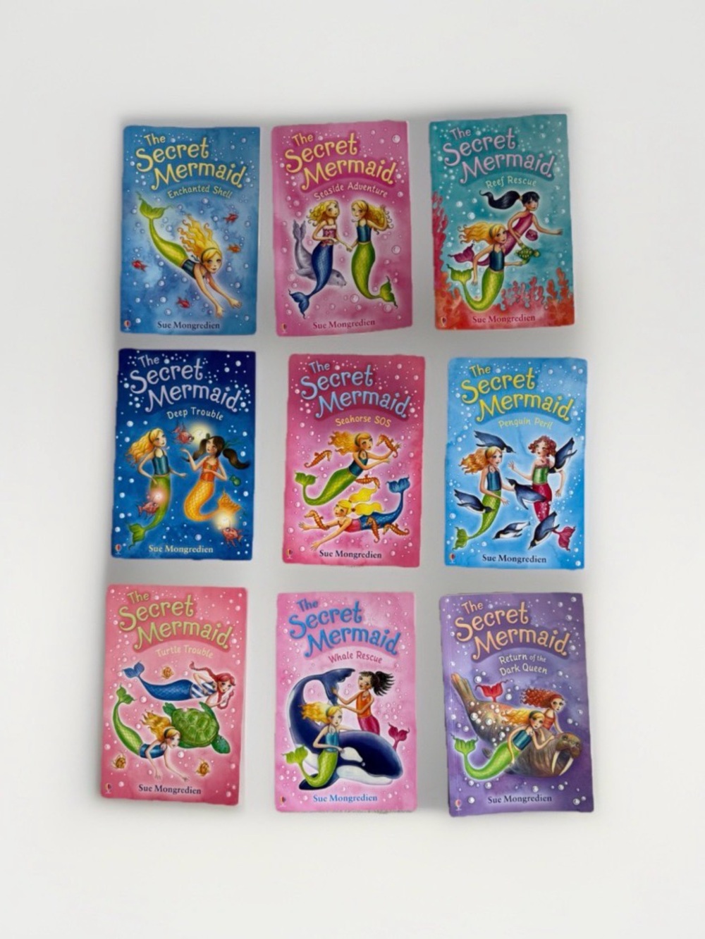 The Secret Mermaid Lot Of 8; Books 1-6, 8, 9 Usborne Paperback Incomplete Set